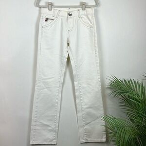 NWT Miss Sixty White Jeans Straight 27 Vintage Y2K 00’s Mid Rise